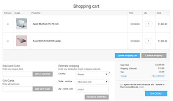 nopCommerce checkout