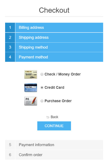 nopCommerce payment methods